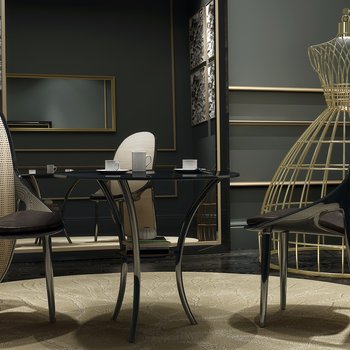 英国 宾利 Bentley Home 现代茶桌椅组合