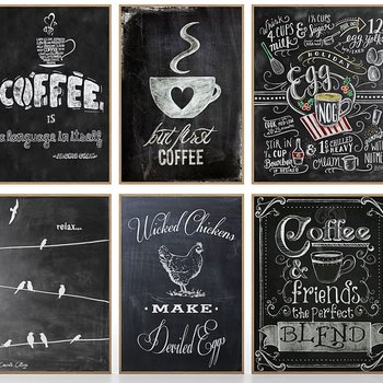 北欧黑板装饰画