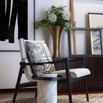 LSDCASA设计——东方时尚，精致优雅的人居生活美学 现代休闲椅