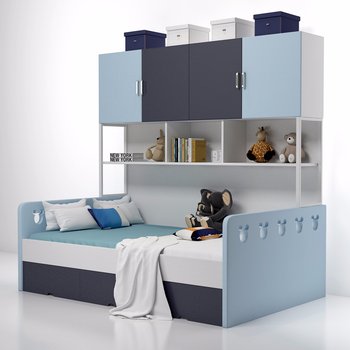  现代儿童床 3d模型