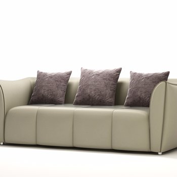 现代三人沙发 3d模型