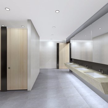 现代公共卫生间