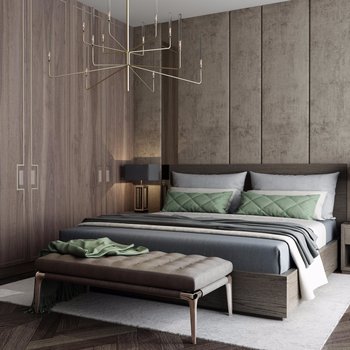Evgeny Garchu设计 现代卧室3d模型