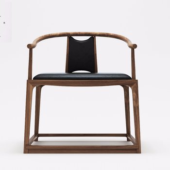木迹 新中式休闲椅3d模型