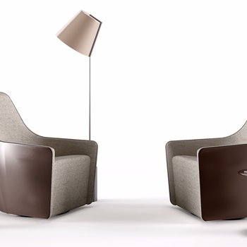 德国 Walter Knoll 现代单人沙发3d模型