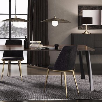 意大利 Cantori 现代餐桌椅组合3d模型