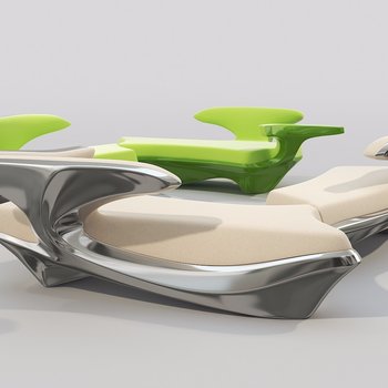 现代异形沙发3d模型