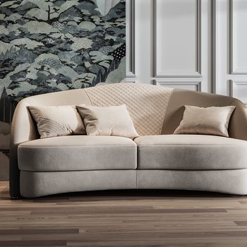 现代沙发角几组合