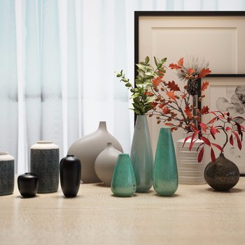 新中式花瓶饰品组合