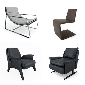 意大利 米洛提 Minotti 现代休闲椅3d模型