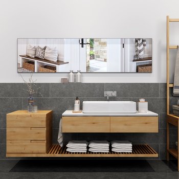 现代浴室洗手台3d模型