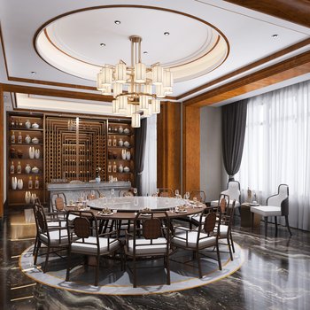 新中式餐厅包间
