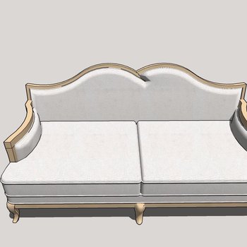 欧式沙发su模型