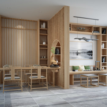 新中式禅意餐厅茶室