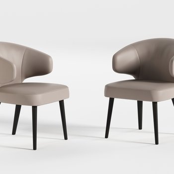 意大利 米洛提 Minotti 现代简约单椅3d模型