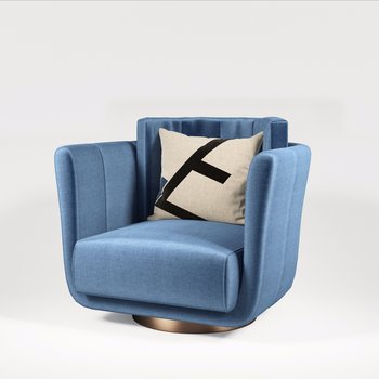 fendi 现代单人沙发3d模型