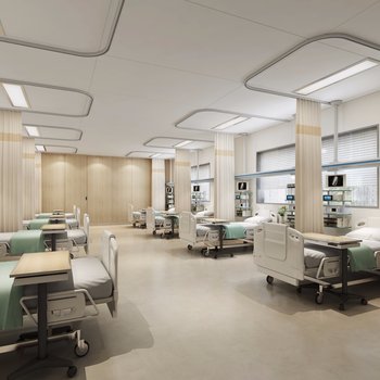 现代医院病房3d模型