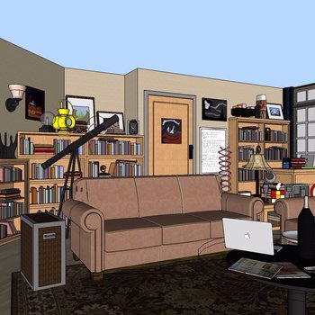 美剧生活大爆炸场景还原家具模型