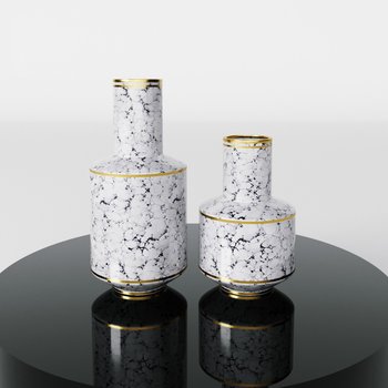 新古典轻奢陶瓷花瓶3d模型