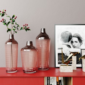 现代宝利纹玻璃花瓶