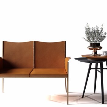 法国 爱马仕 HERMES 现代沙发茶几组合3d模型