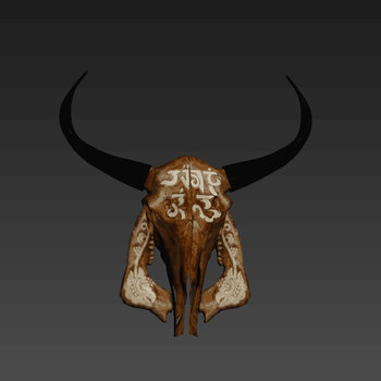 藏式牛头挂件墙饰