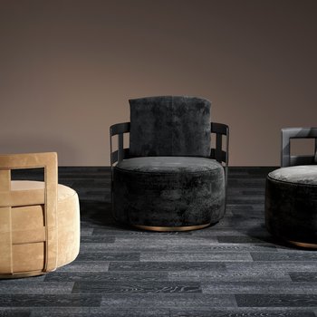 意大利 Rugiano 现代单人沙发3d模型
