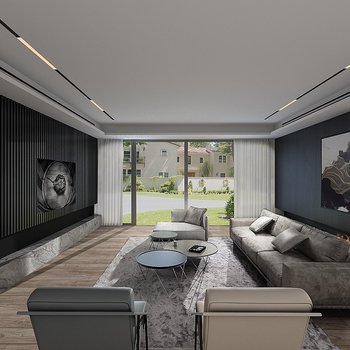Erez Hyatt新作 现代客厅3d模型