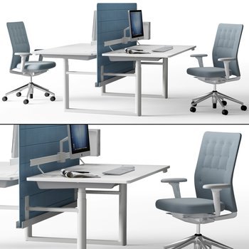 瑞士 VITRA 办公桌椅3d模型