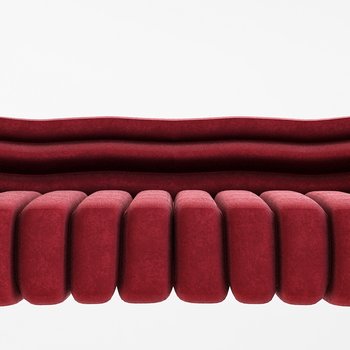 现代布艺异形沙发3d模型