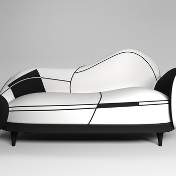 新加坡 commune 现代双人沙发3d模型