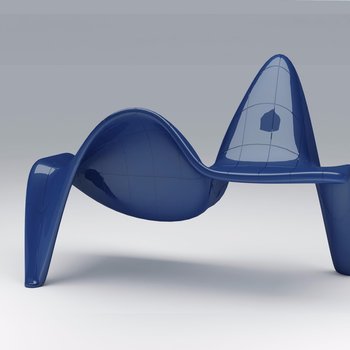 西班牙 VONDOM 现代双人椅3d模型