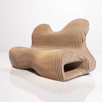 现代异形木质沙发