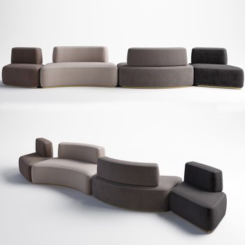 现代异形沙发3d模型
