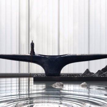 大观自成设计丨中南·湖悦天境样板间小品雕塑