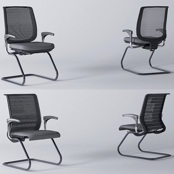现代简约办公椅3d模型