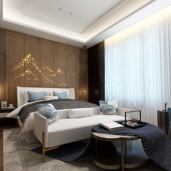 深圳市朗联设计 新中式卧室