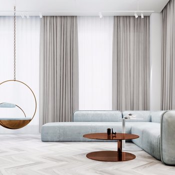 Home Design设计现代简约转角沙发吊椅组合