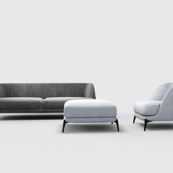 意大利 NOVAMOBILI 现代双人沙发组合3d模型