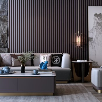 法国 A&X 阿玛尼 现代沙发组合3d模型