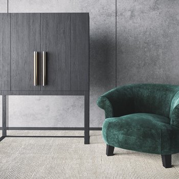 意大利 Casamilano 现代单人沙发餐边柜组合3d模型