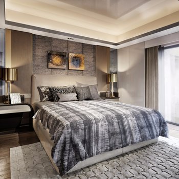 布鲁盟 现代卧室3d模型