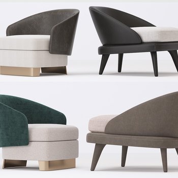 意大利 米洛提 Minotti 现代单人沙发休闲椅