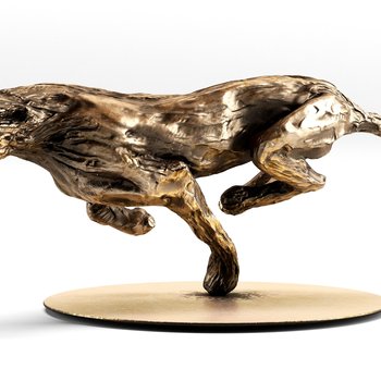 猎豹雕塑装饰品3d模型