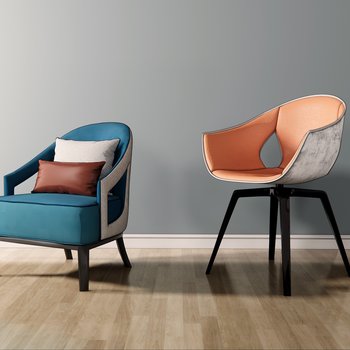 现代单人休闲椅组合