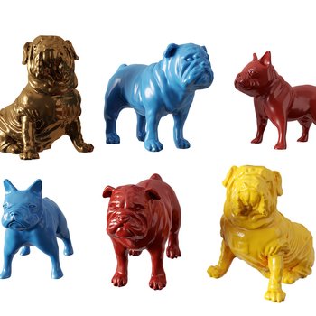 现代雕塑装饰摆件狗狗