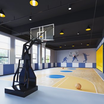 现代室内篮球训练中心