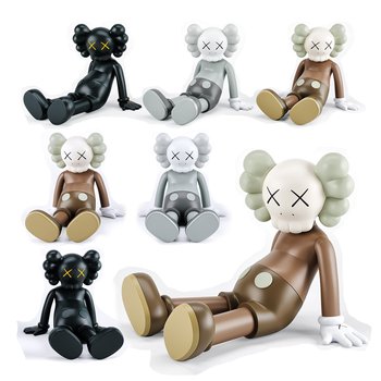 OriginalFake Kaws坐姿玩具雕塑摆件