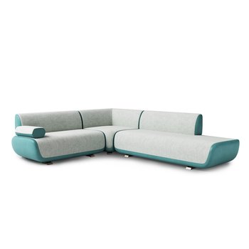 现代L型沙发