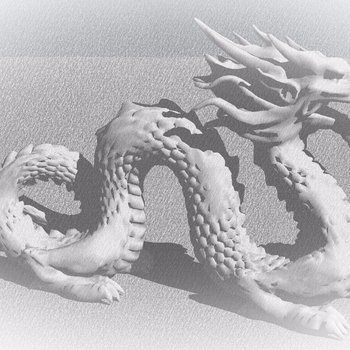 中式龙雕塑